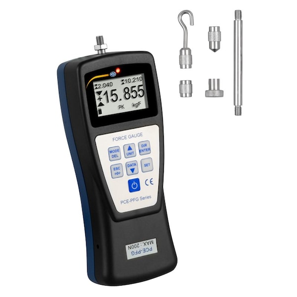 Pce Instruments Force Gauge, 0 to 200 N PCE-PFG 200 - main